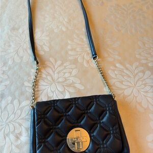 Elegant Black Kate SpadeQuilted Shoulder Bag
